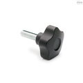 Elesa Zinc-plated steel threaded stud, with cap, VCT.25 p-M6x40-C9 VCT-p